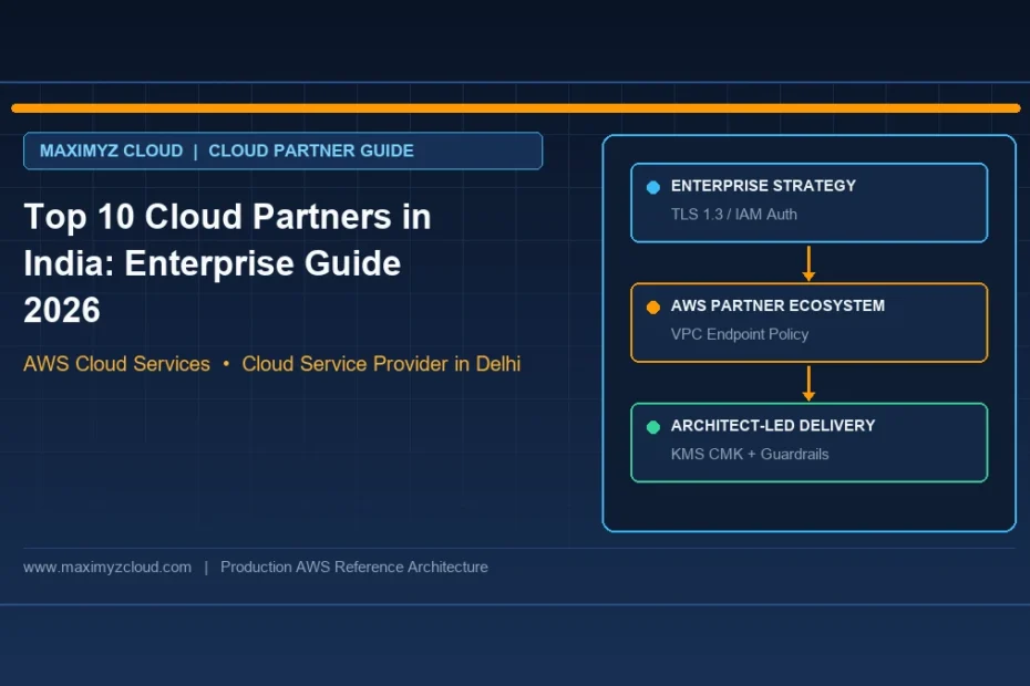Top 10 Cloud Partners in India: Enterprise Guide 2026 architecture diagram by Maximyz Cloud, Cloud Service Provider in Delhi